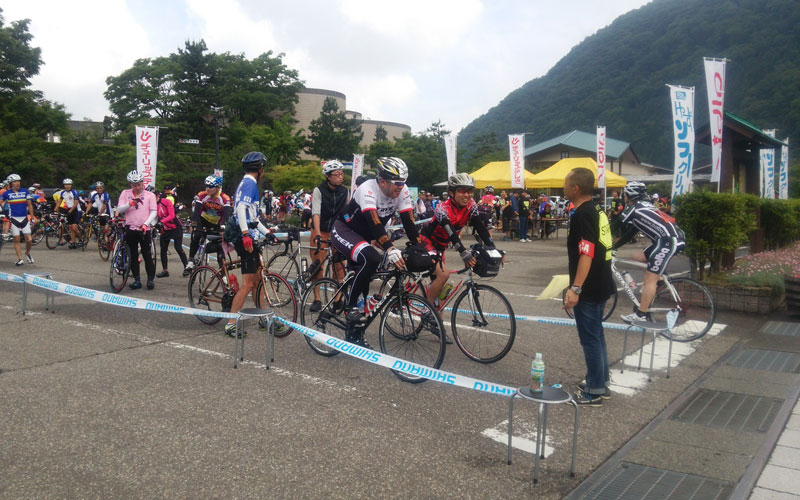 「グランフォンド富山」のエイドステーションにもなっています。