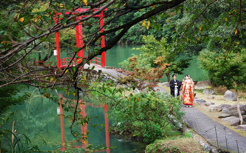 婚礼の前撮りにも人気です。